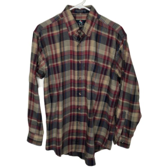 Enro Shirts Enro English Twill Shirt Mens Button Down Plaid Poshmark